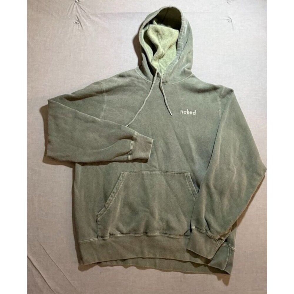Naked‎ Sweatshirt Adult XL Green Pullover Long Sleeves Hoodie Made In Canada.